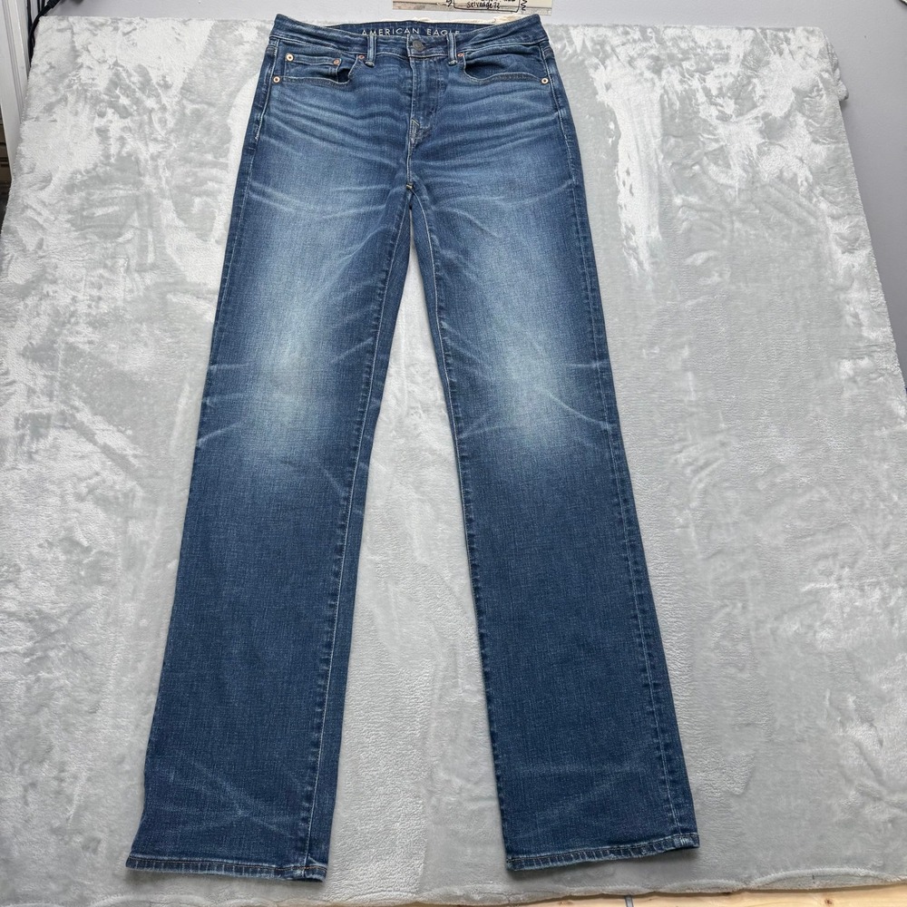 American Eagle Jeans Mens‎ 32x36 Blue Original Bootcut Airflex+ Real Good Denim